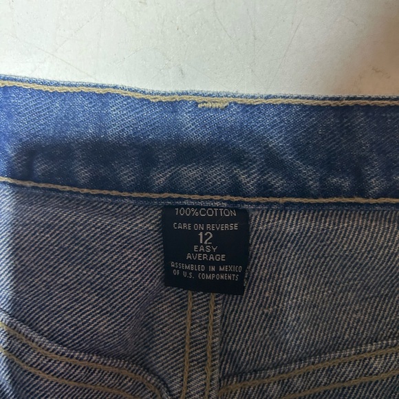 VINTAGE New York Jeans Size 12 Relaxed Fit Baggy High Rise Retro Shortened 90s - Picture 3 of 7